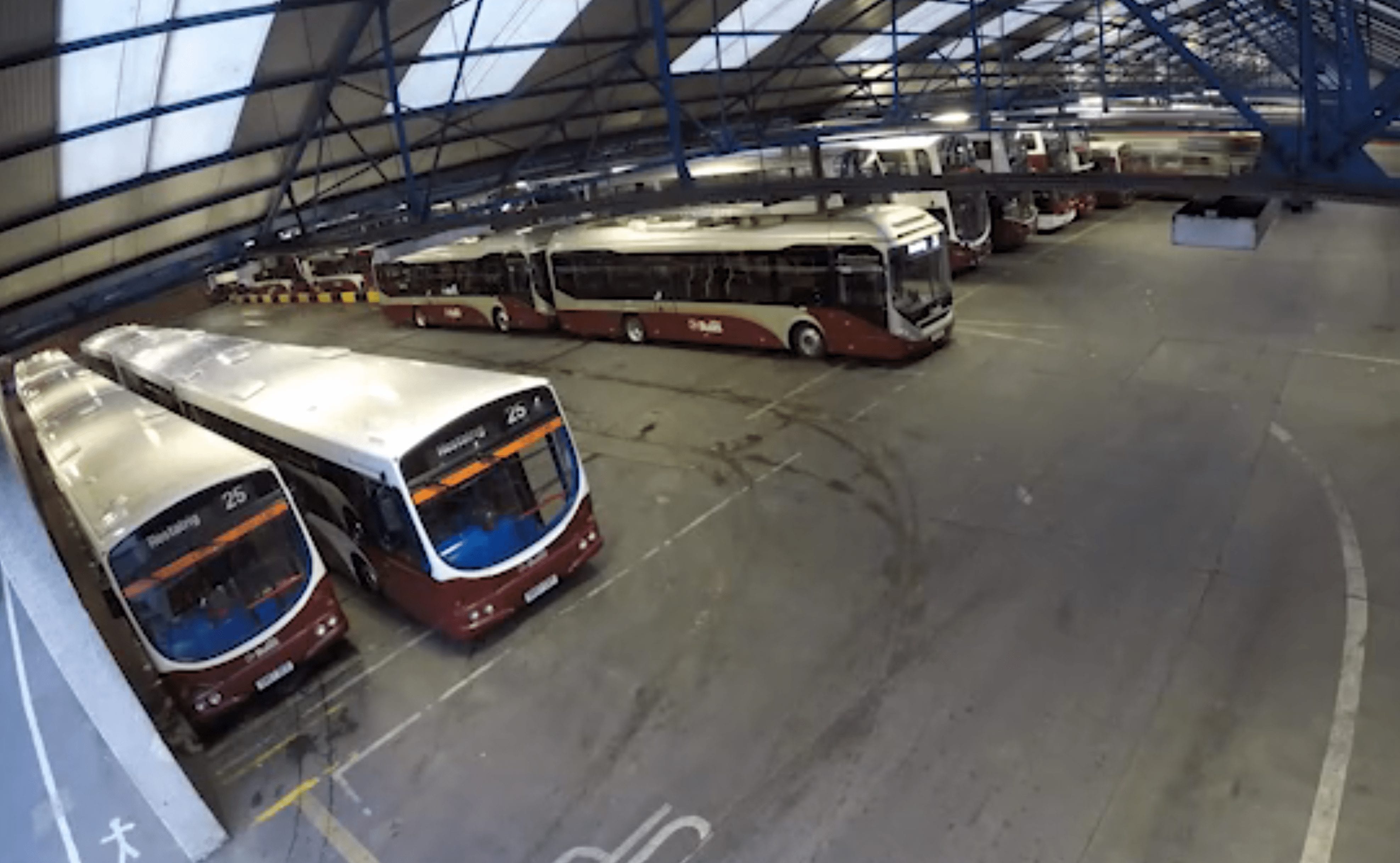 Longstone Garage Lothian Buses