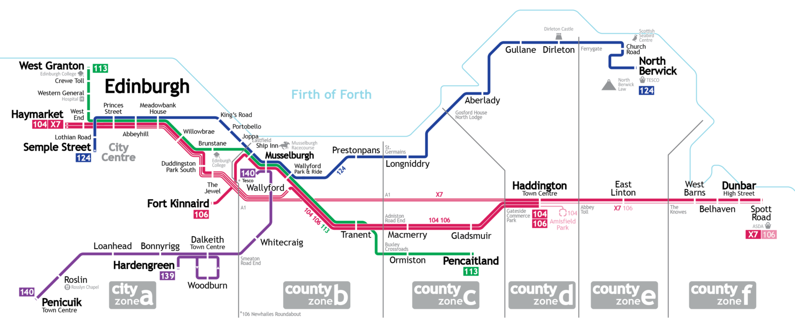 Lothian Buses Route Map Eastcoastbuses – Lothian Buses