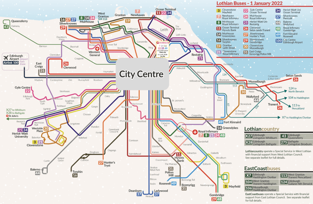 plan my journey lothian buses