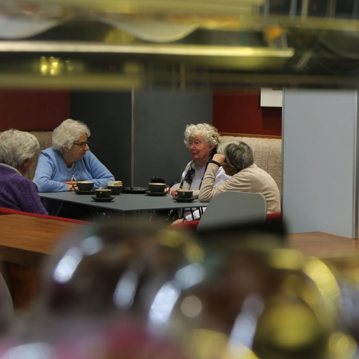 group of women talking