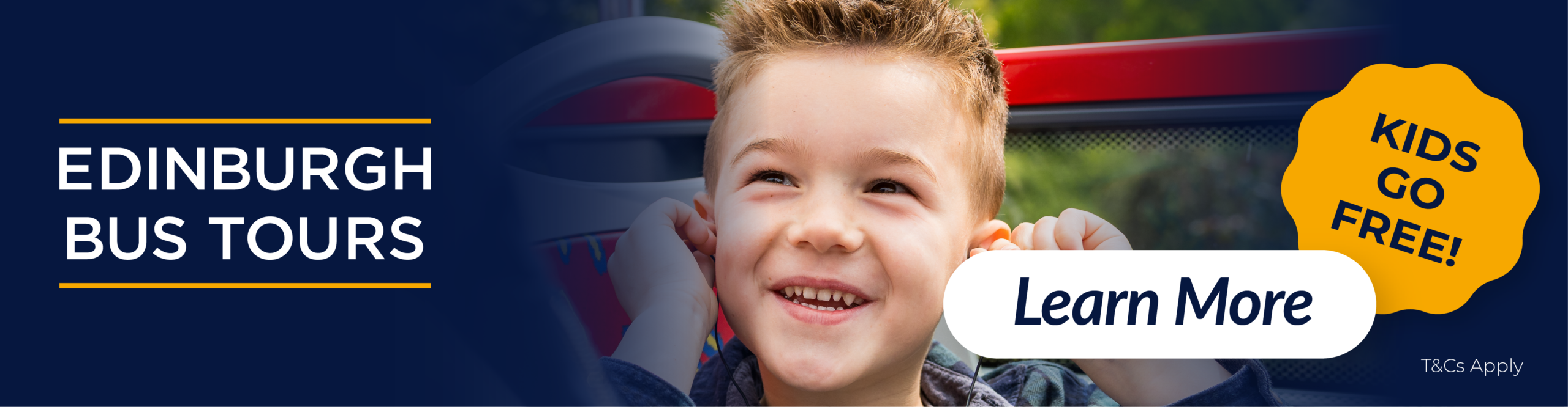 Edinburgh bus Tours Kids Go Free