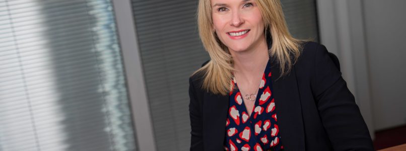 Sarah Boyd, Managing Director of Lothian, at her desk.