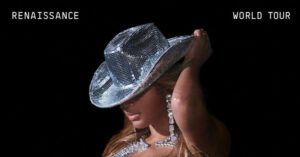 Beyonce tour poster.