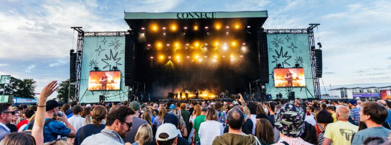 View of the main stage at Connect Music Festival.