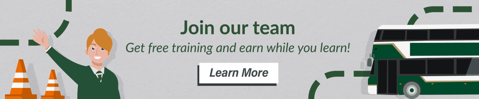 Join our team. Get free training and earn while you learn. Learn more.