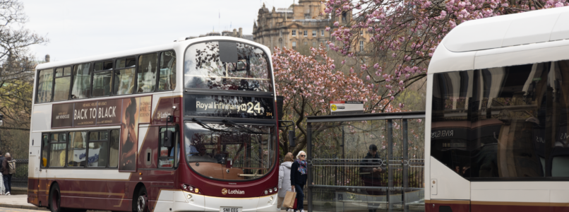 A Service 24 bus on Princes Street.