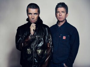 Liam and Noel Gallagher from Oasis.